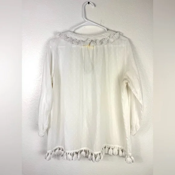 ROBERTA ROLLER RABBIT Women's White Hafsa Top size S - Picture 6 of 10